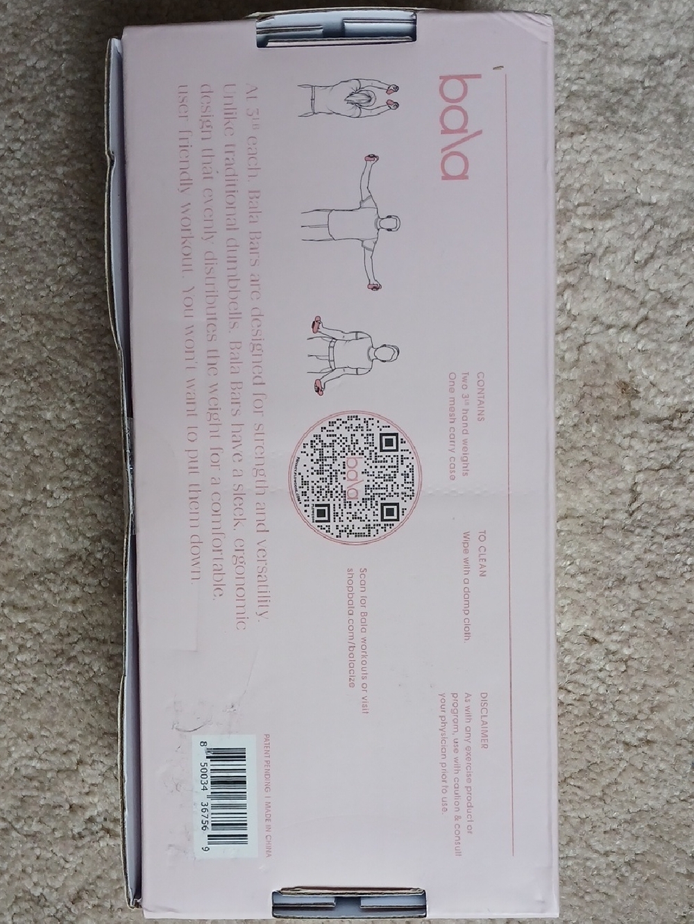 Bala Bars 3 Pounds Blush - Picture 2 of 4